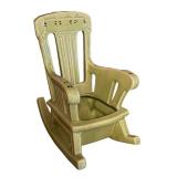 K1 - Vintage McCoy Vintage Rocking Chair Planter - Light Green Ceramic