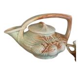 K2 - Vintage McCoy Pine Cone Tea Set - Teapot With Lid & Cups, 1940s Brown & Green Glaze