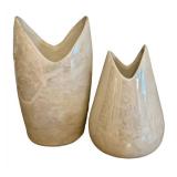 K - Vintage McCoy Cascade Vases & Vintage McCoy Pottery Pink Parrot Planter