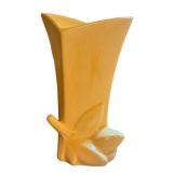 K - Vintage McCoy Lily Bud Tulip Vase, Double Tulip Vase & Swan Figurine Vase (Lot of 3)