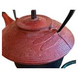 K - Assorted Tea Time Teaware - Teapot, Tea Canisters & Trivet, Pre-Owned