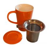 K - Assorted Tea Time Teaware - Teapot, Tea Canisters & Trivet, Pre-Owned