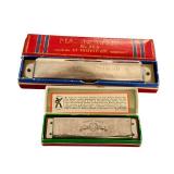 K2 - Vintage M. Hohner Marine Band No. 365 & 34B Harmonicas (Lot of 2) - Made in Germany