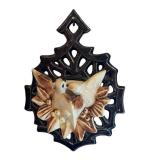 K1 - Vintage McCoy Pottery Lovebirds Wall Pocket - Vintage Ceramic Wall Decor