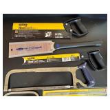 G - Stanley HardTooth Hacksaw Blades & Assorted Cutting Tools - Mixed