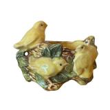 LLR - McCoy Pottery Vintage Bird & Squirrel Planters, Wall Pockets & Bird Bath (Lot of 5)