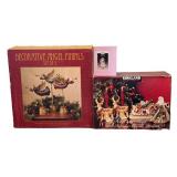LLR - Decorative Angel Finials Set of 3 - Kirkland Signature Santa & Reindeer Candle Holders