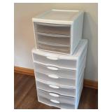LLR - Sterilite Plastic Storage Drawer Units (Lot of 3)