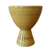 LLR - Vintage McCoy Pottery Harmony Line Pedestal Planter, Duck Planter & Nelson McCoy Open Hands Dish (Lot of 3)