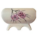 LLR - Vintage McCoy Pottery Springwood Line Footed Planter - Cherry Blossom Floral Design