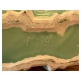 LLR - McCoy Vintage Pottery Planter Lot - Green Fan Planter & Two Tulip Shaped Planters