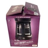 Mr. Coffee 12-Cup Switch Coffeemaker - New