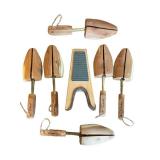 LLR - Clarks Wooden Shoe Lasts - Assorted Foot Forms with Brass Rods (England)