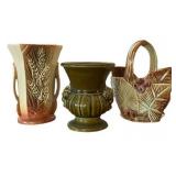 LLR - Vintage McCoy Pottery & Floraline Vase (Lot of 3) - Vintage 1940s-50s