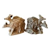 LLR - Vintage McCoy Fawn Planters (Lot of 2)