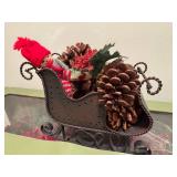 LLR - Assorted Christmas Decor - Holiday Centerpiece Trio Santa Figurine Set & Decorative Santa (Lot of 3)