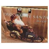 LLR - Assorted Christmas Decor - Holiday Centerpiece Trio Santa Figurine Set & Decorative Santa (Lot of 3)