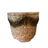 LLR - Vintage Mid Century McCoy Grecian Line Planters (Lot of 4) Crackle Glaze
