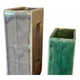LLR - McCoy Pottery Vintage 1950s Aracature Vases (Lot of 2)
