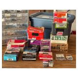 G - Assorted Screws, Nails & Fasteners and Plastic Organizer Box