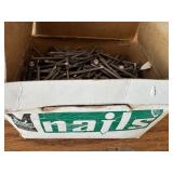 G - Assorted Screws, Nails & Fasteners and Plastic Organizer Box