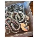 G - Assorted Screws, Nails & Fasteners and Plastic Organizer Box