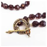 Heidi Daus Double-Strand Beaded Necklace with Serpent Clasp (Includes Heidi Daus Box: Not Shown)