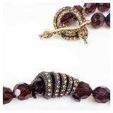 Heidi Daus Double-Strand Beaded Necklace with Serpent Clasp (Includes Heidi Daus Box: Not Shown)