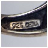 Sterling Silver Carnelian Ring With Fish Filigree - Size 8