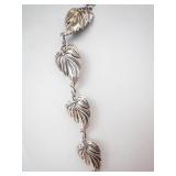 DaneCraft Sterling Silver Leaf Link Necklace - 17 Inch