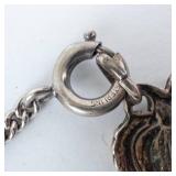 DaneCraft Sterling Silver Leaf Link Necklace - 17 Inch