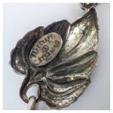 DaneCraft Sterling Silver Leaf Link Necklace - 17 Inch