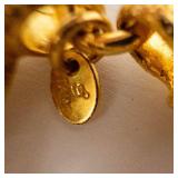 Byzantine Bracelet - Gold-Plated, Heavy Link Chain, 8-Inch Length
