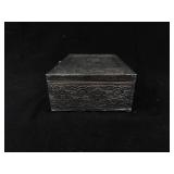 Handicraft Made in India Ornate Elephant Motif Trinket Box - Velvet Interior 8"x2.5"
