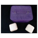 Travel Jewelry Case with Mirror - 2 Small Jewelry Travel Boxes (Lot of 3)