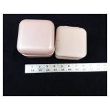 Travel Jewelry Case with Mirror - 2 Small Jewelry Travel Boxes (Lot of 3)