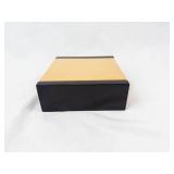 Faux Wood Pendant Necklace Display Box with Black Base