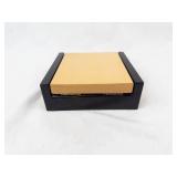 Faux Wood Pendant Necklace Display Box with Black Base