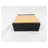 Faux Wood Pendant Necklace Display Box with Black Base