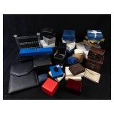 GP, Ecclissi & Landsstroms Assorted Jewelry Boxes - Pouches & Leather Chests. Used Conditon.