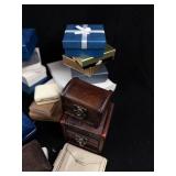 GP, Ecclissi & Landsstroms Assorted Jewelry Boxes - Pouches & Leather Chests. Used Conditon.