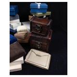 GP, Ecclissi & Landsstroms Assorted Jewelry Boxes - Pouches & Leather Chests. Used Conditon.