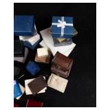 GP, Ecclissi & Landsstroms Assorted Jewelry Boxes - Pouches & Leather Chests. Used Conditon.