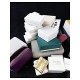 Roger Burke Jewellers & Rachel Galley Assorted Jewelry Boxes, Pouches & Cases. -Used Condition