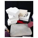 Roger Burke Jewellers & Rachel Galley Assorted Jewelry Boxes, Pouches & Cases. -Used Condition