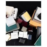 Roger Burke Jewellers & Rachel Galley Assorted Jewelry Boxes, Pouches & Cases. -Used Condition