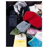Pearlfection & Assorted Cloth Drawstring Pouches - Mixed Lot -Used condition.