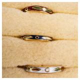 Genuine Cloisonne Bracelet & Ring Set (14-Piece) Box Included