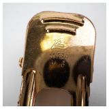 Korea M-6 Pearl-Trim Gold-Tone Hair Barrettes (Lot of 2)