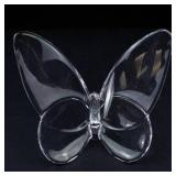 Baccarat Crystal Butterfly Sculpture - Made in France
